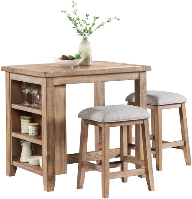Intercon Highland Gray Backless Stool-1