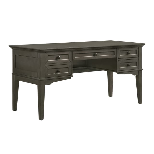 Intercon San Mateo Home Office Gray 62" Half Ped Desk-0