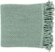 Surya Tibey Aqua 50"x70" Throw Blanket-0