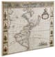 A & B Home 2-Piece Beige/White Rectangular Canvas Map Wall Art Set-0