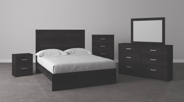 Signature Design by Ashley® Belachime Black Queen Bedroom Set-4