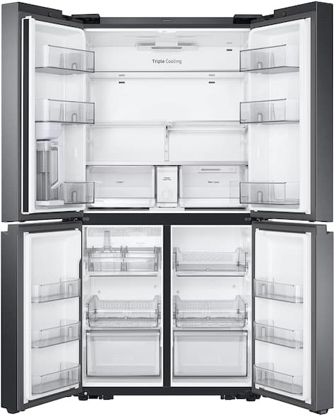 Samsung 22.9 Cu. Ft. Fingerprint Resistant Black Stainless Counter Depth Steel French Door Refrigerator-1