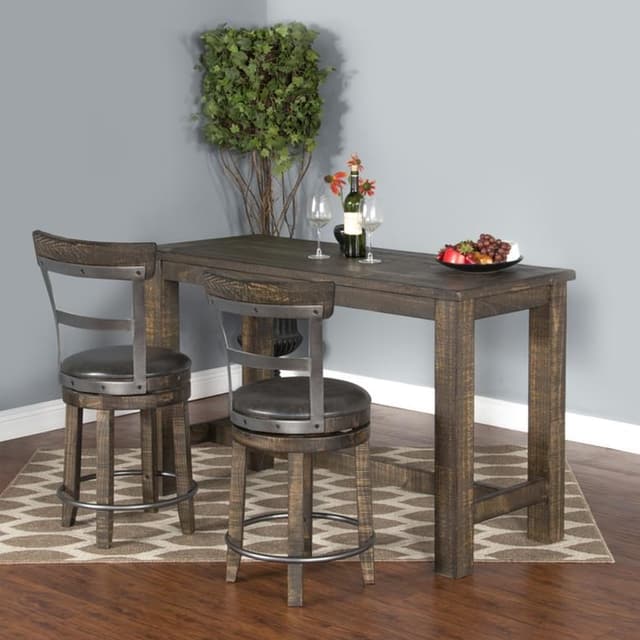 Sunny Designs™ Newport Tobacco Leaf Counter Height Table with 4 Stools w/Back-0