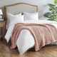 Olliix by Madison Park Chunky Double Knit Blush Throw-0