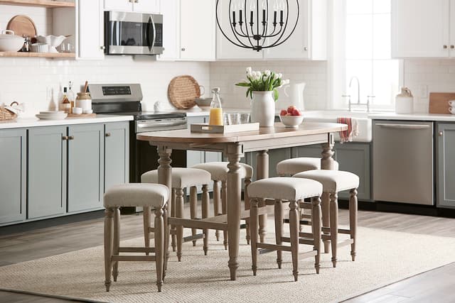 Klaussner® Nashville 3 Piece Counter Height Set-2