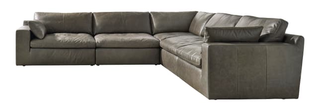 Signature Design by Ashley® 5 Piece Alabonson Leather Sectional-0