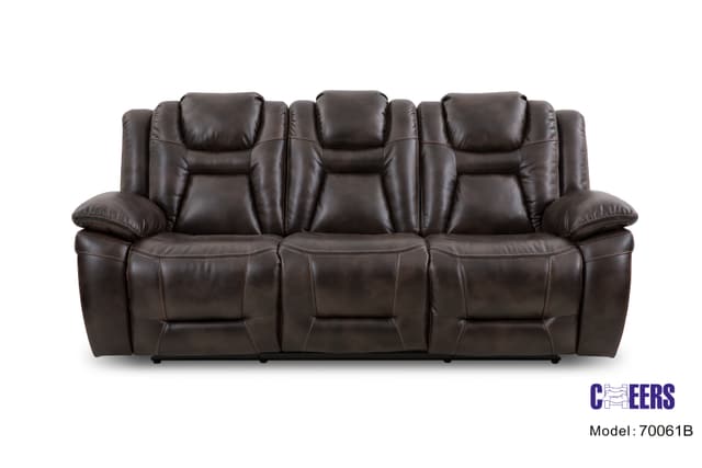 Cheers XW70061 Power Reclining Power Headrest Sofa with Drop Down Table-4