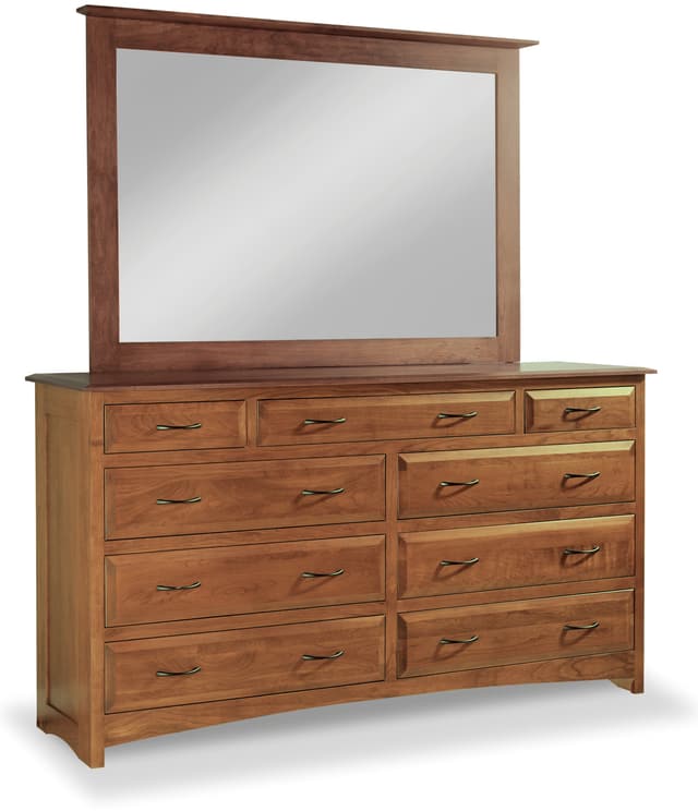 Daniel's Amish® Two Tone Tall Wide Dresser Mirror-1