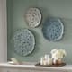 Olliix by Madison Park Blue Set of 3 Rossi Blue Iron Painted Wall Decor-1