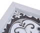 Olliix by Madison Park Montage 3 Black/White Printed Distressed Tile Pattern Decorative Box Wall Art Set-2
