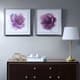 Olliix by Madison Park Signature Purple Set of 2 Purple Ladies Rose Frame Graphic Print-1