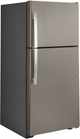 GE® 33" 21.9 Cu. Ft. Slate Top Freezer Refrigerator-4