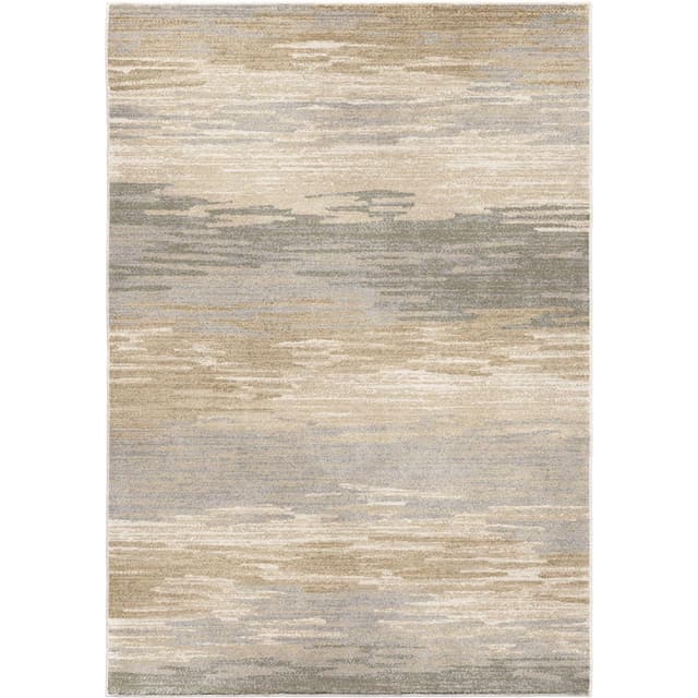 Orian Distant Meadow Bay Beige Riverstone 5' x 8' Rug-0