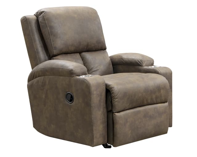Catnapper® Walnut Kyle Rocker Recliner with Dual Cupholders-0