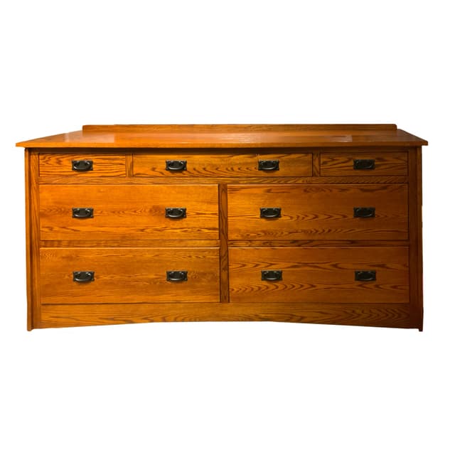 Daniel's Amish® Solid Wood Mission 7 Drawer Dresser-0