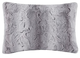 Olliix by Madison Park Zuri Grey Faux Fur Oblong Pillow-0