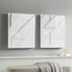 Olliix by Madison Park Geo Angles 2 Pieces White Carved Wall Panel Set-3