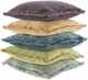 Surya Washed Cotton Velvet Medium Gray 18"x18" Pillow Shell with Down Insert-2