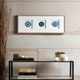Olliix by Madison Park Blue Set of 3 Blue Agate Trio Stone Framed Graphic-1