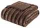 Olliix by Madison Park Duke1 Brown Long Fur Throw-0