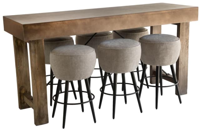 Nest Home Collections Francis Pub Table and 6 Stools-1