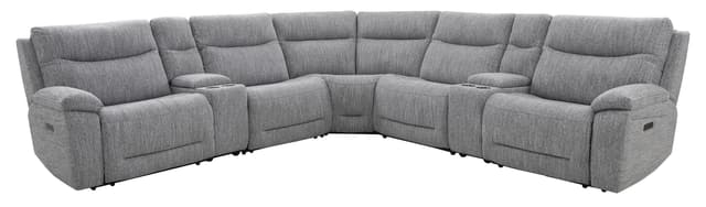 Parker House® Apollo Gray 6 Piece Power Reclining Sectional-0
