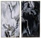 A & B Home 2-Piece Black/White Marbled Print Wall Art Set-0