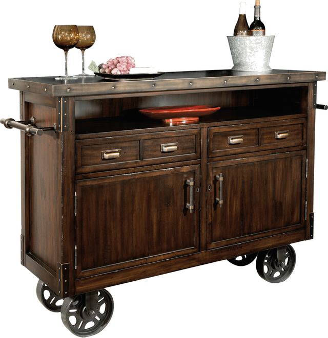 Howard Miller® Barrows Rustic Hardwood Wine & Bar Cabinet-695146 | Kubin&#39;s Furniture & Mattress ...