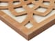 Olliix by Madison Park Lotus Medallion Natural Wood Wall Decor Set-1
