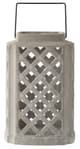A & B Home Gray 18" Cement Lantern-1