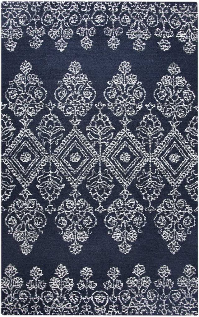 Rizzy Home Legacy Navy Ivory 5' x 8' Rug-0