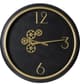 A & B Home Black Gear Clock-0