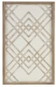 Olliix by Madison Park Exton Natural and White Geo Carved Wood Panel Wall Decor-0