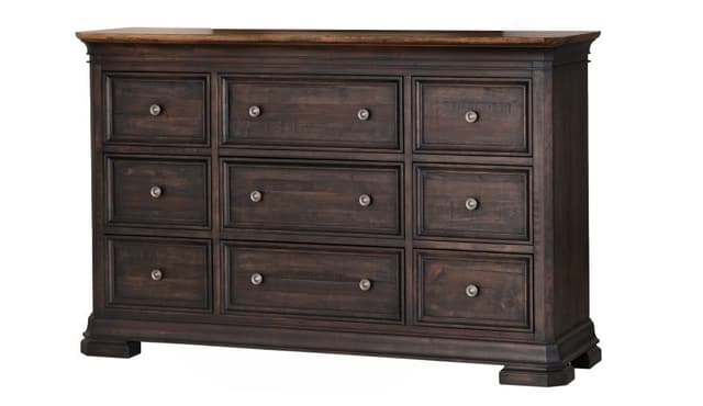 Napa Furniture Design Grand Louie Brown Dresser and Mirror-1