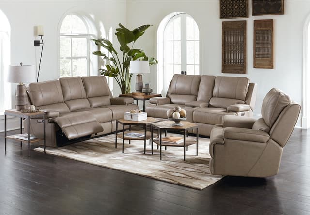 Bassett® Furniture Power Recliner with Power Lumbar-1