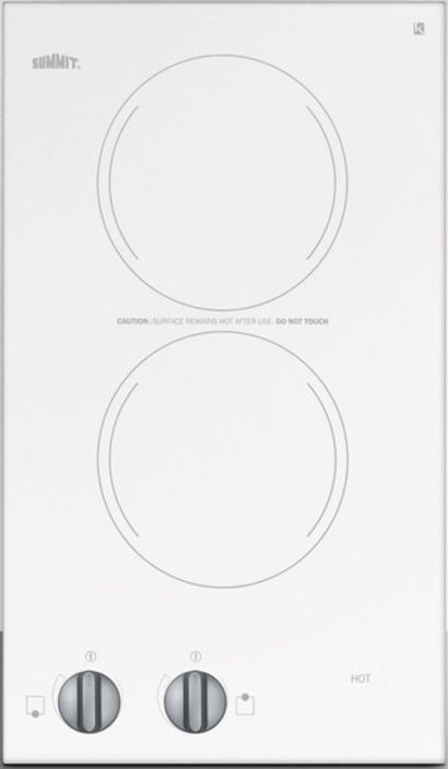 Summit 11 88 White Electric Cooktop Cr2220wh Hudson Appliance