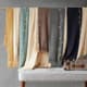 Olliix by INK+IVY Stockholm Navy 50" x 60" Color Block Faux Cashmere Throw-4