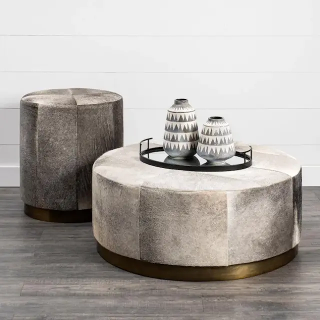 Mercana Zahavi Round Accent Ottoman-4