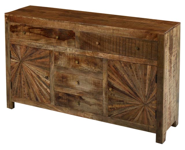 Jaipur Furniture Cayley 5 Drawer and 2 Door Sideboard-0