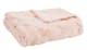 Olliix by Madison Park Claire Luxury Basketweave Blush Faux Fur Throw-0