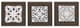 Olliix by Madison Park White Mandala Trinity 3 Piece White and Brown 3D Embellished Linen Canvas-1