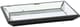 A & B Home Black/Clear Mirrored Wood Tray-0