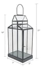 A & B Home Clear Iron Lantern-4