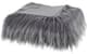 Olliix by Madison Park Edina 1 Grey Faux Fur Throw-0