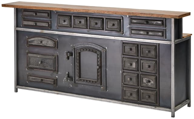 Jaipur Furniture Industrial Stelzer Counter Bar-1