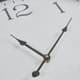 Olliix by Martha Stewart Duke White and Silver Round Clock-4