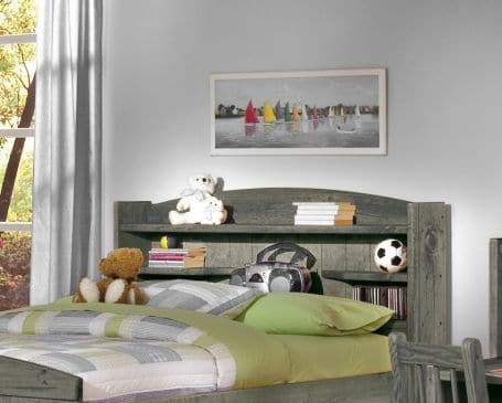 Trendwood Inc. Bunkhouse Palomino Driftwood Bookcase Full Youth Bed-1
