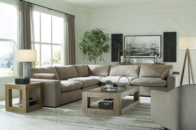 Signature Design by Ashley® Next-Gen Gaucho Putty 5-Piece Sectional-1