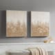 Olliix by Madison Park Gold Set of 2 Golden Glimmer Hand Brush Embellished Canvas-1