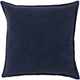 Surya Cotton Velvet Navy 20"x20" Pillow Shell-0